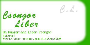 csongor liber business card